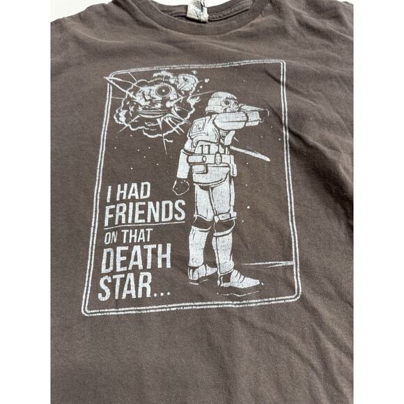 Star Wars, I Had Friends on that Death Star Brown T-shirt, Size M (Fits Small) - Picture 2 of 4